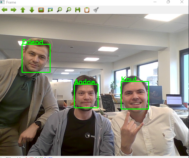 live facial recognition system using Python, machine learning